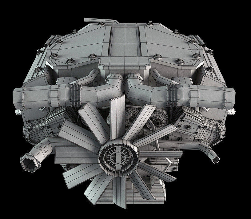Car Engine 3D model_6
