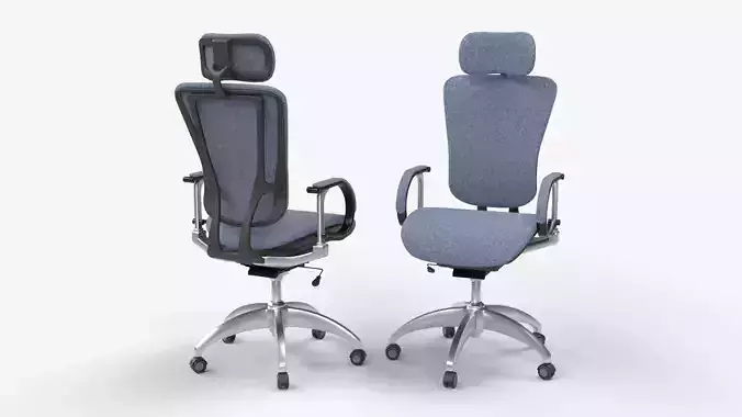 Blue Black Modern Ergonomic Office Chair