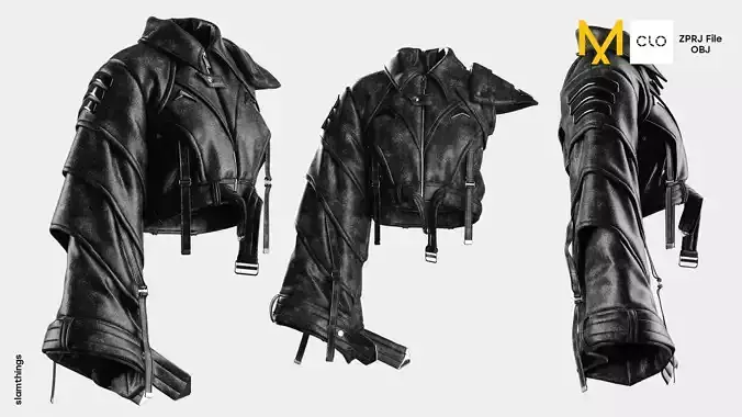Streetwear Leather Jacket Model 067