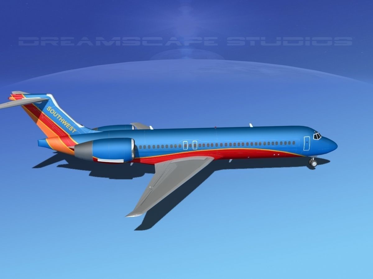 Boeing 717-200 Southwest Airlines 3D model_6