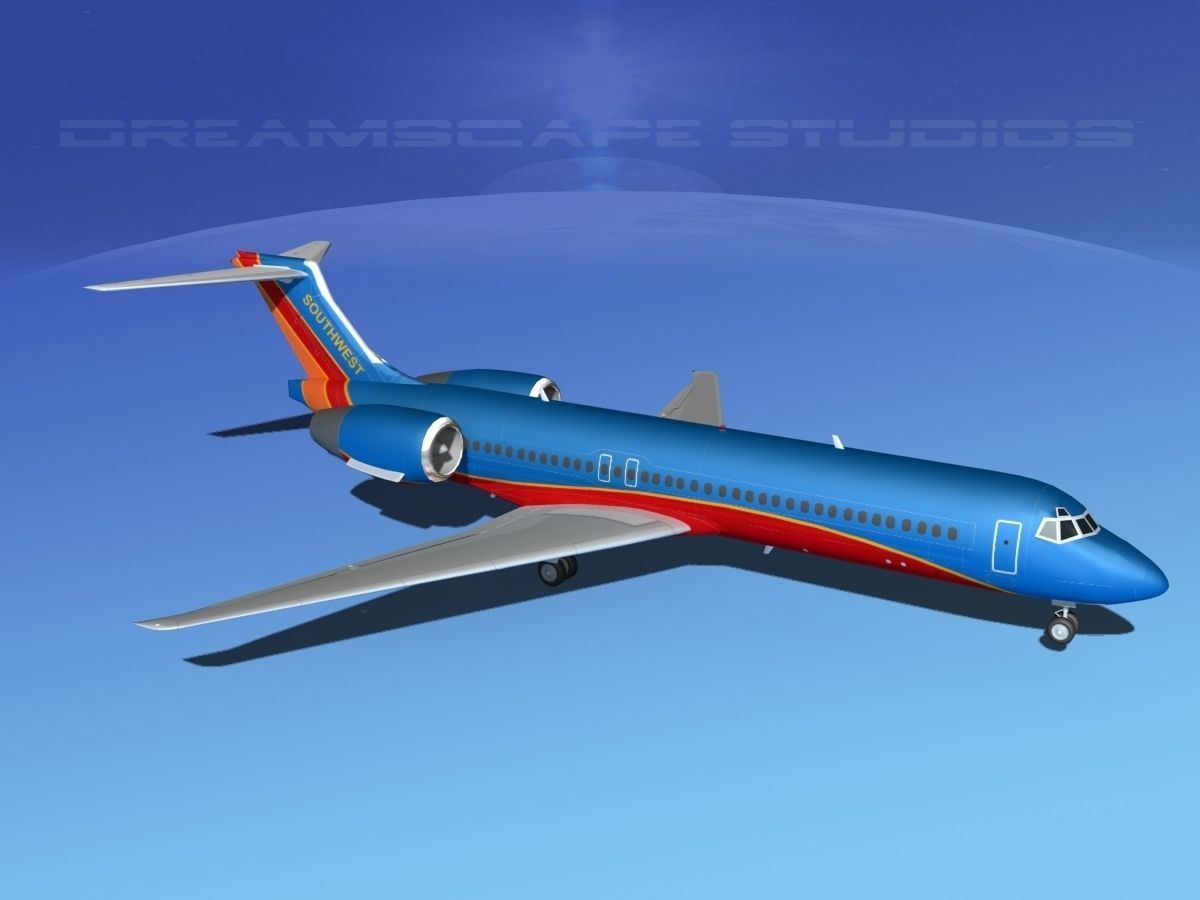 Boeing 717-200 Southwest Airlines 3D model_7