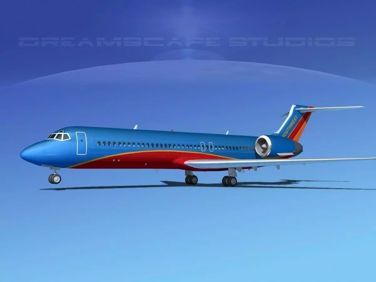 Boeing 717-200 Southwest Airlines 3D model_0