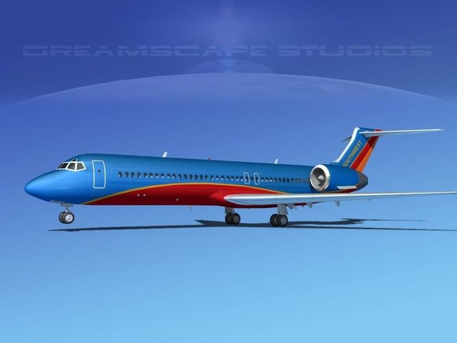 Boeing 717-200 Southwest Airlines 3D model