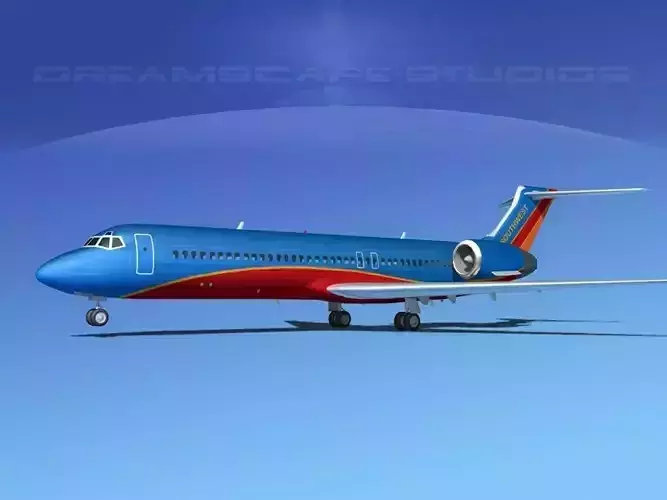 Boeing 717-200 Southwest Airlines 3D model