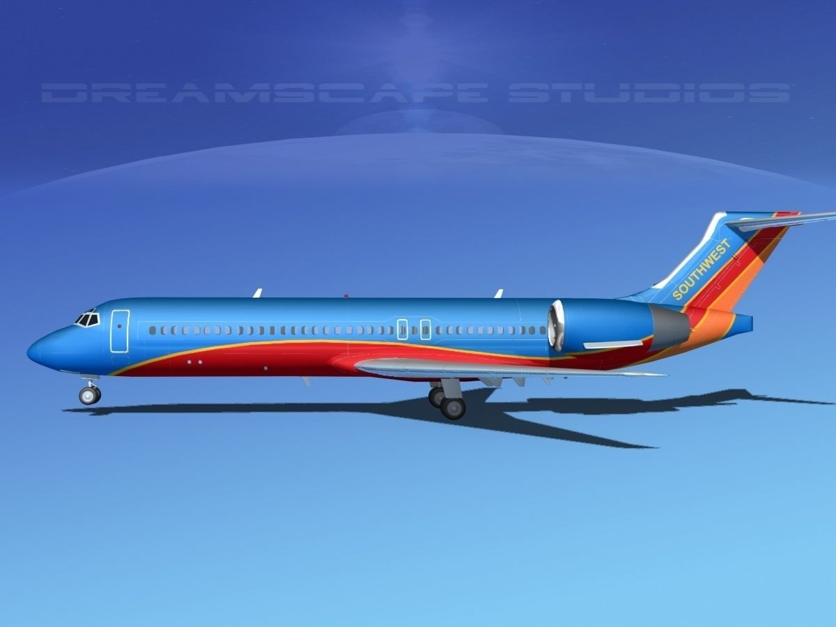 Boeing 717-200 Southwest Airlines 3D model_1