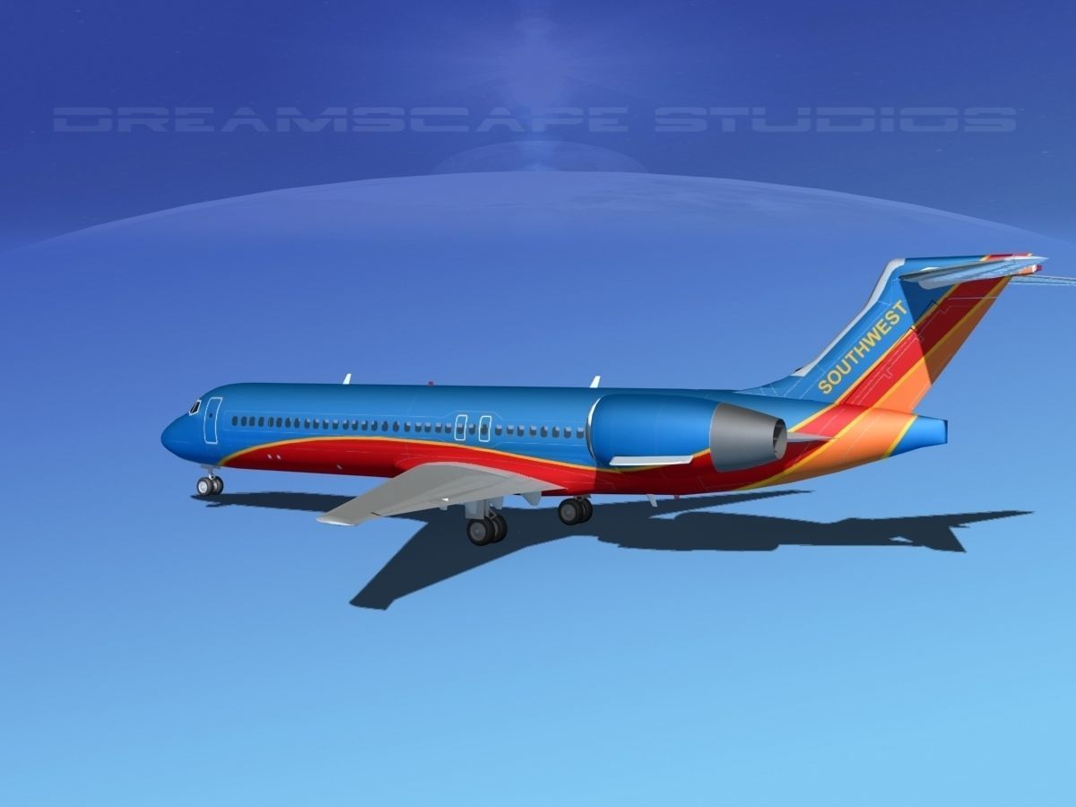 Boeing 717-200 Southwest Airlines 3D model_2