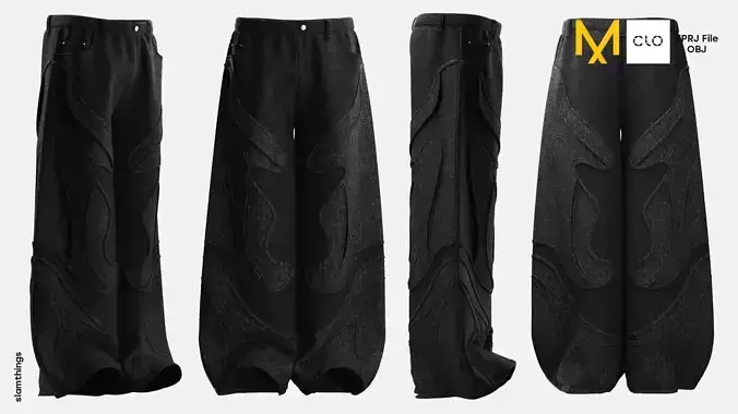 Streetwear Denim Baggy Pants Model 056