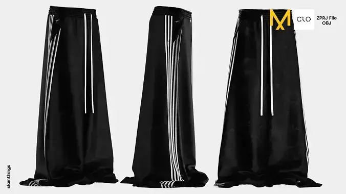 Streetwear Ultra Baggy Pants Model 054