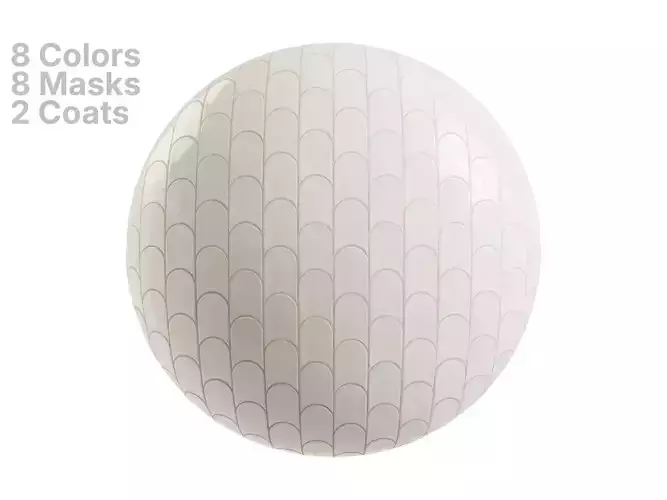 Elongated Crescent Tile in Vertical Offset Layout