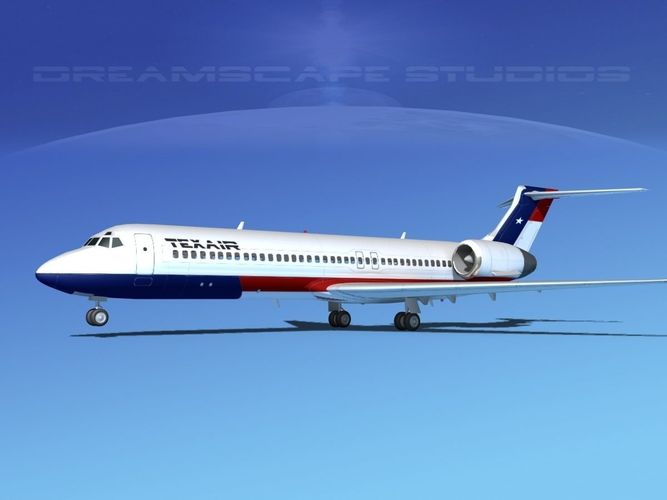 Boeing 717-200 Texair 1 3D model