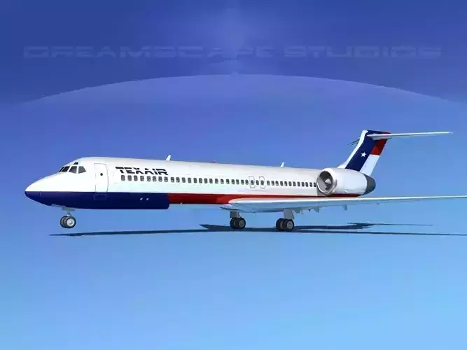 Boeing 717-200 Texair 1 3D model