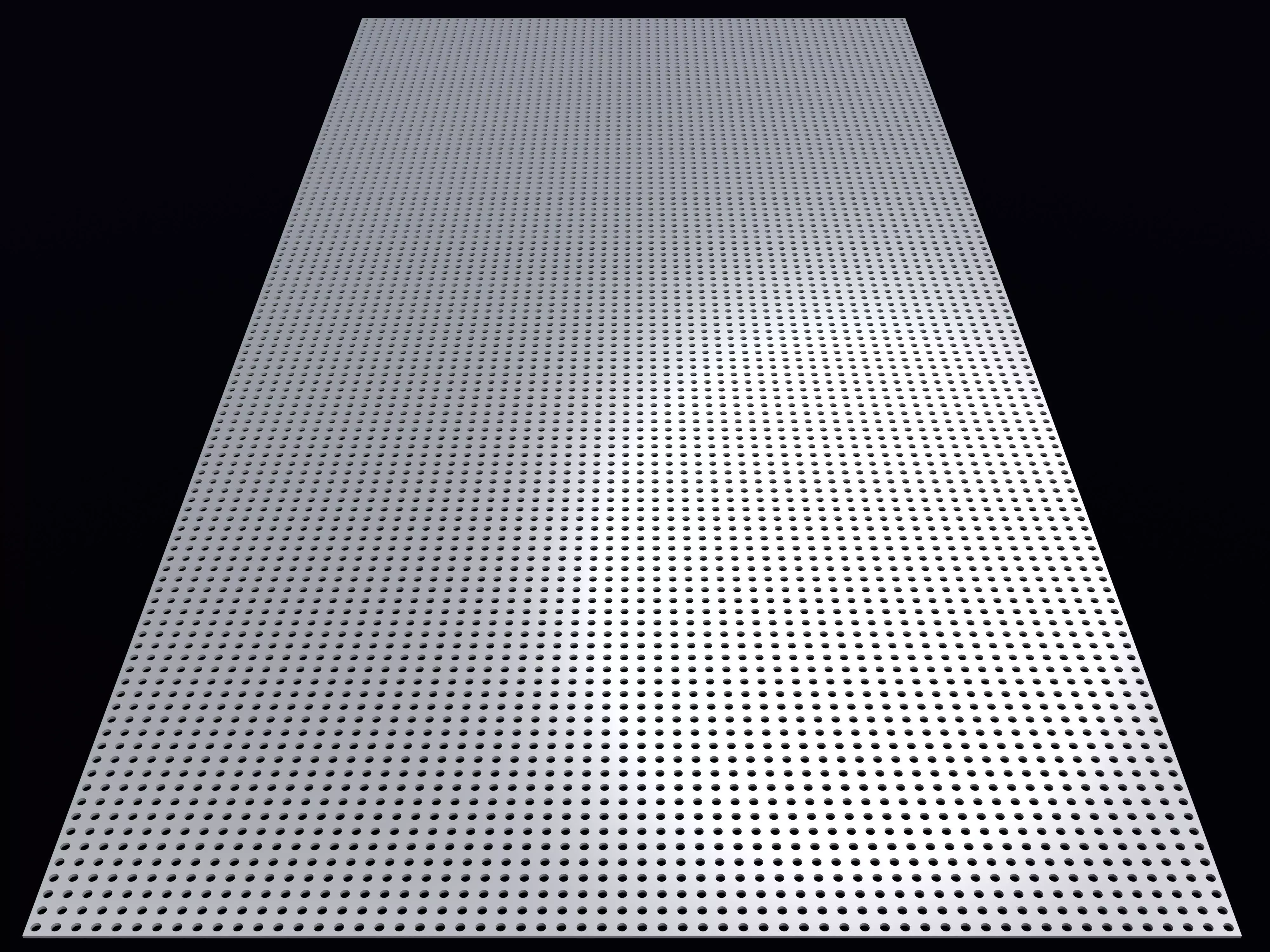 Perforated panel with 19 percent opening 25O46 3D model