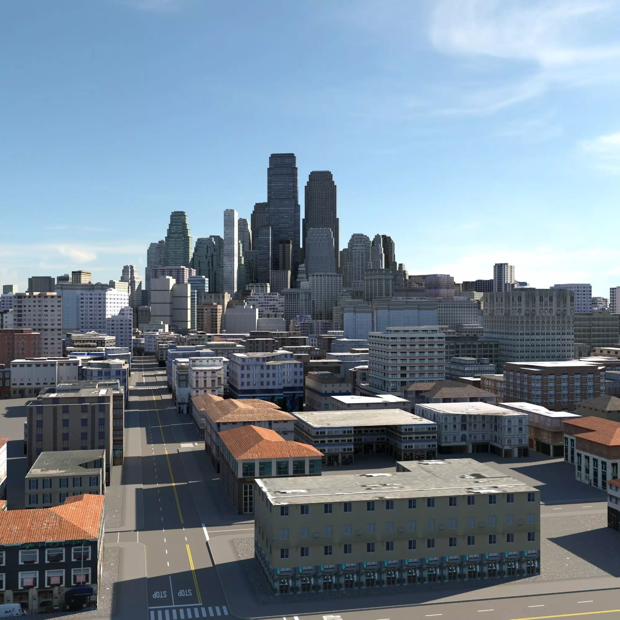 City 126 Low-poly 3D model