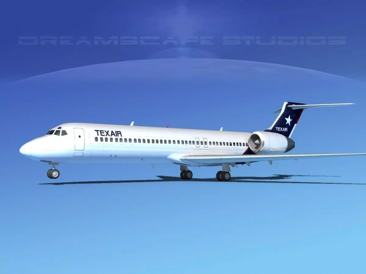Boeing 717-200 Texair 2 3D model