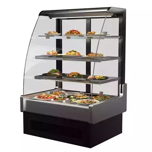Deli Catering Service Display Cabinet 3D model 2