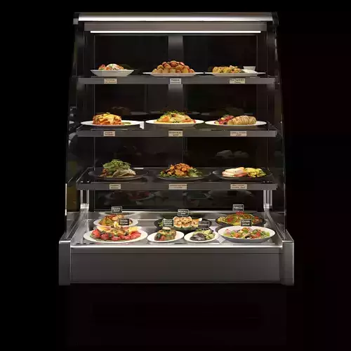 Deli Catering Service Display Cabinet 3D model 3