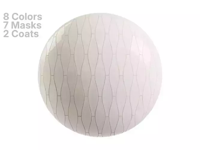 Elongated Ogee Tiles in Wave Layout