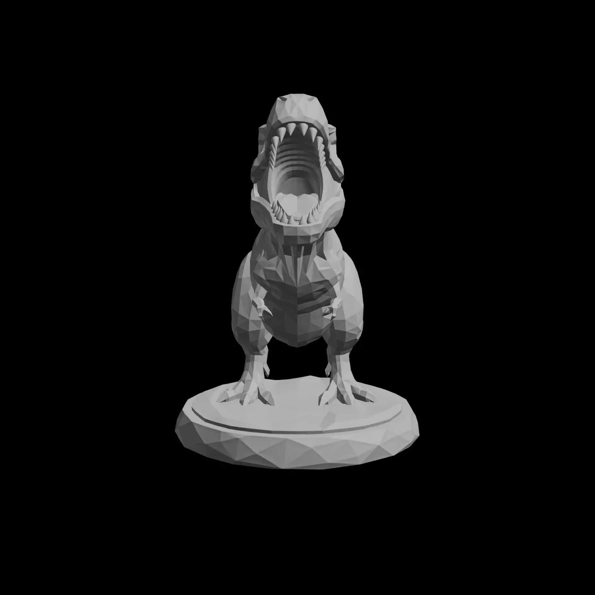 Low Poly Tyrannosaurus Rex 3D print model