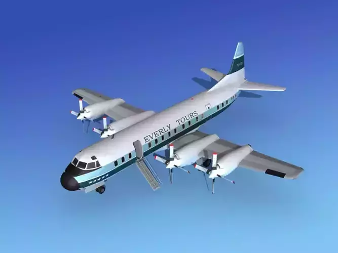 Lockheed L-188 Electra HP Everly Tours 3D model