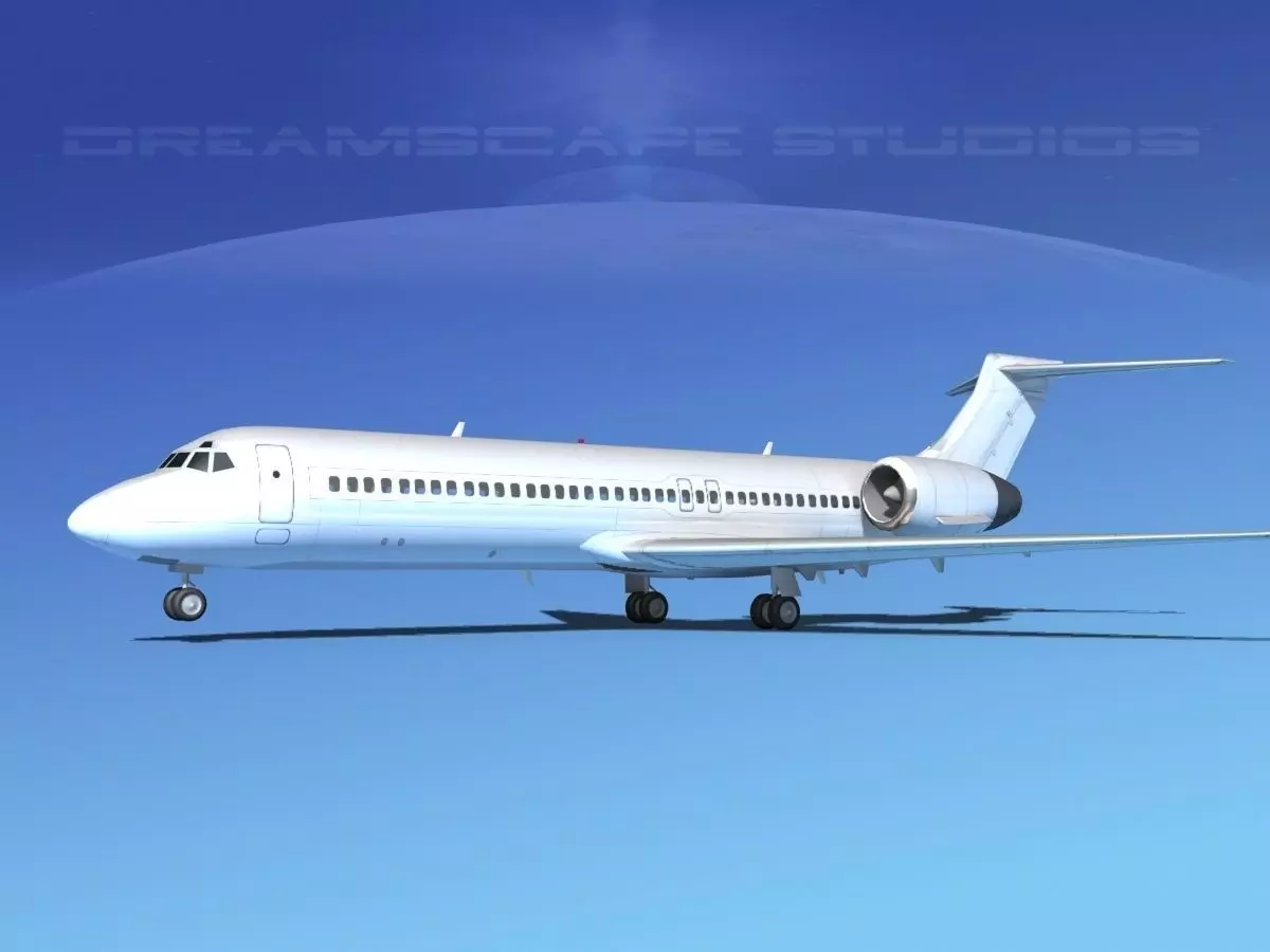 Boeing 717-200 Unmarked 3 3D model
