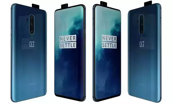 OnePlus 7T Pro Haze Blue High Poly