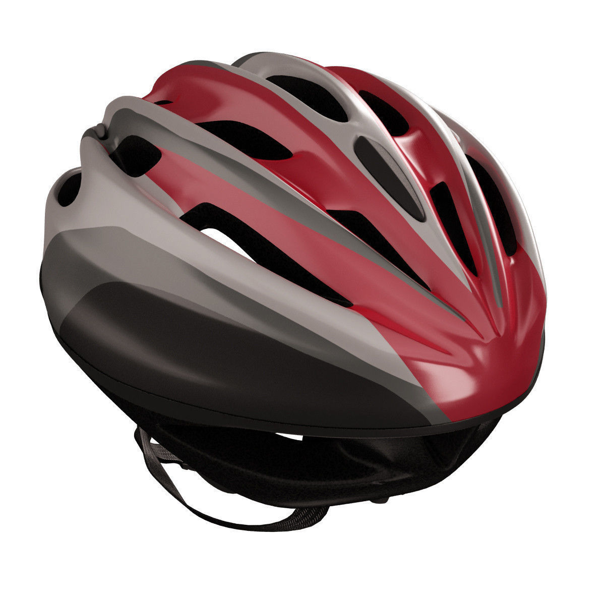 bicycle helmet with visor 3D model_5
