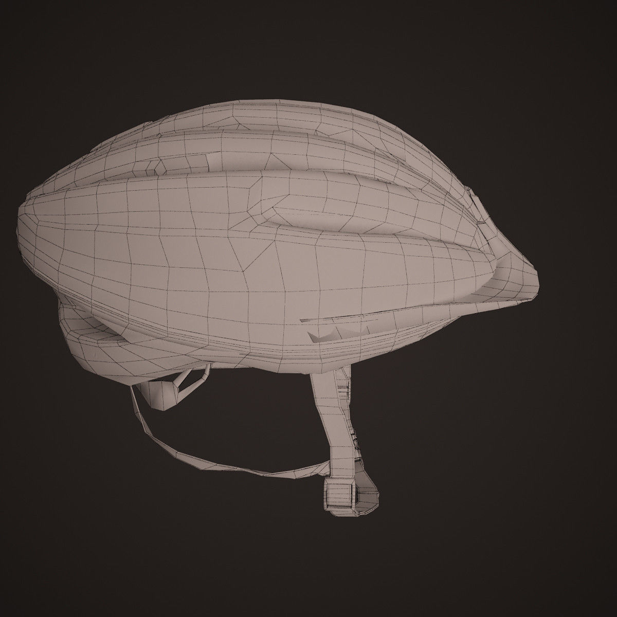 bicycle helmet with visor 3D model_12