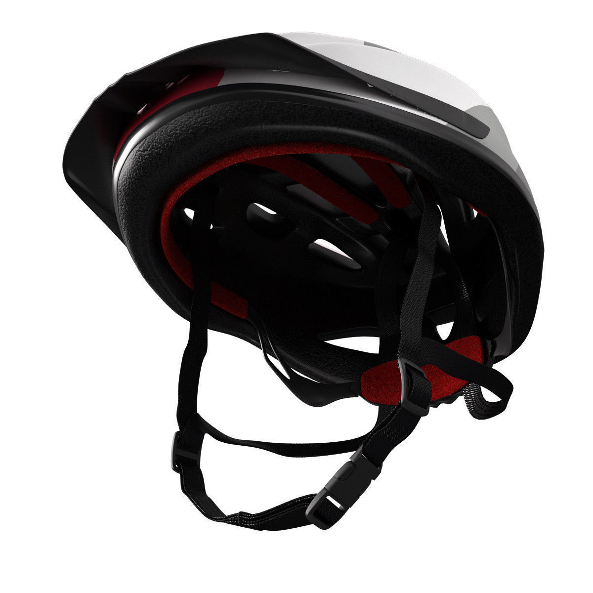 bicycle helmet with visor 3D model_2