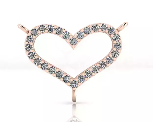 heart shape jewelry pendant