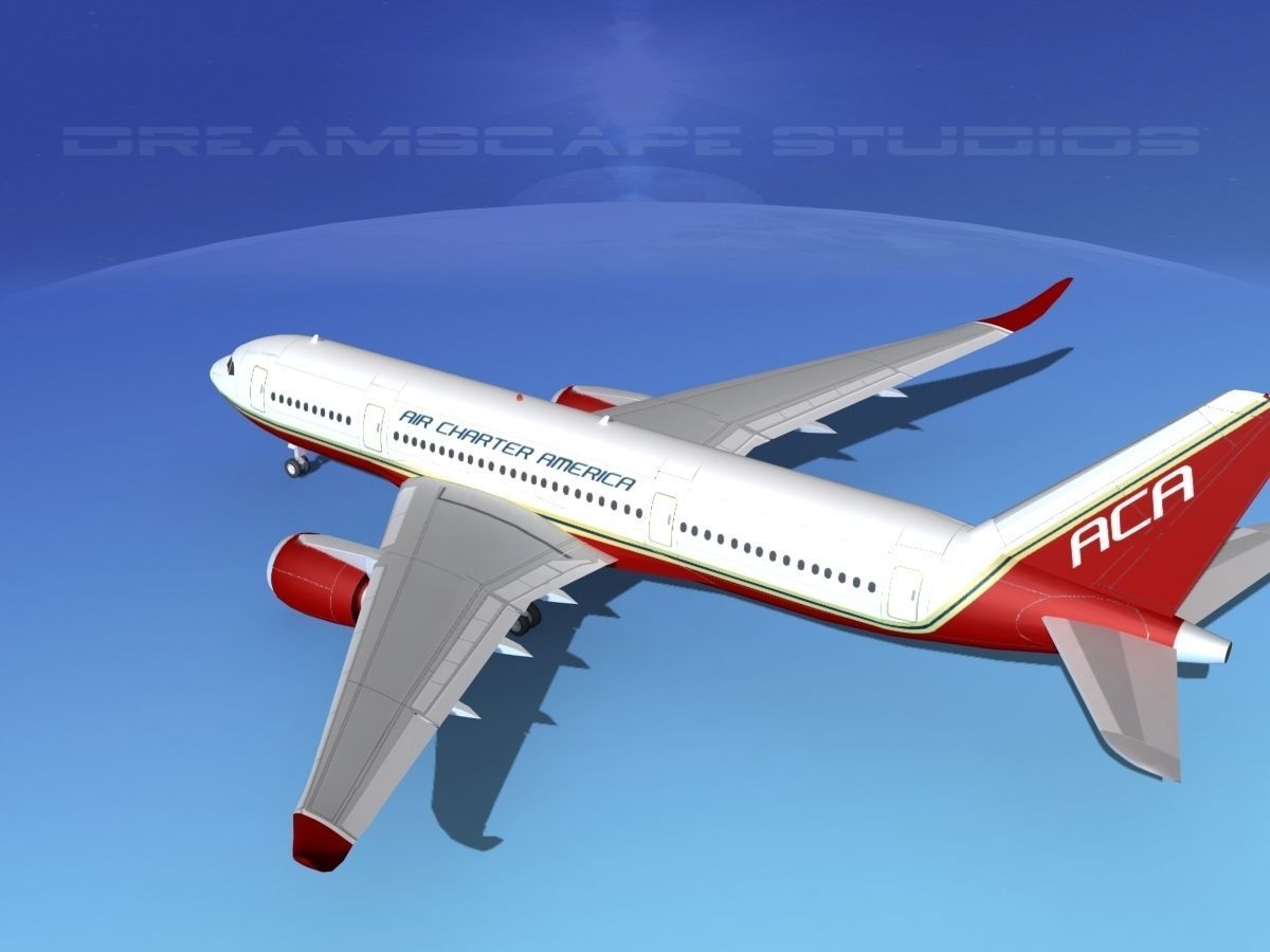 Airbus A350-800 Air Charter America 3D model_8