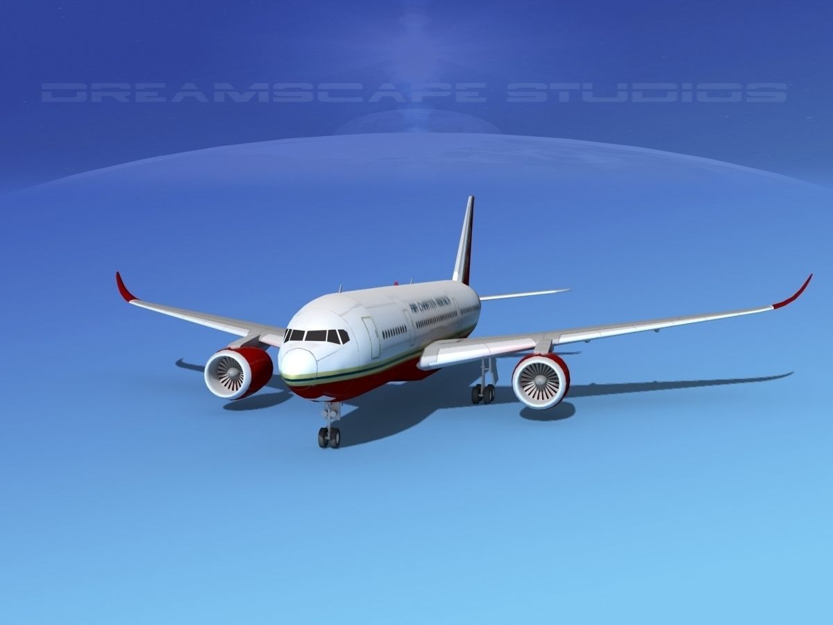 Airbus A350-800 Air Charter America 3D model_1
