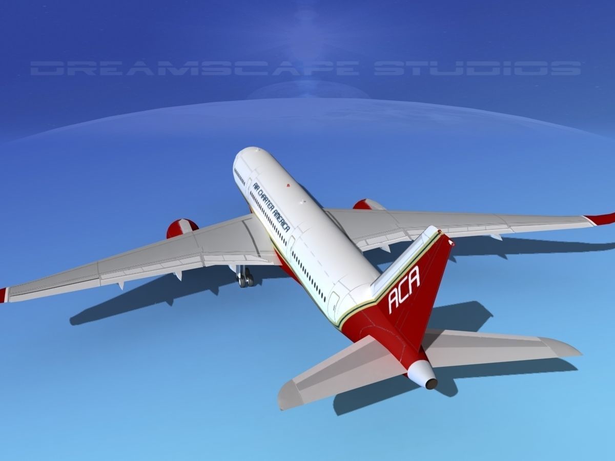 Airbus A350-800 Air Charter America 3D model_7