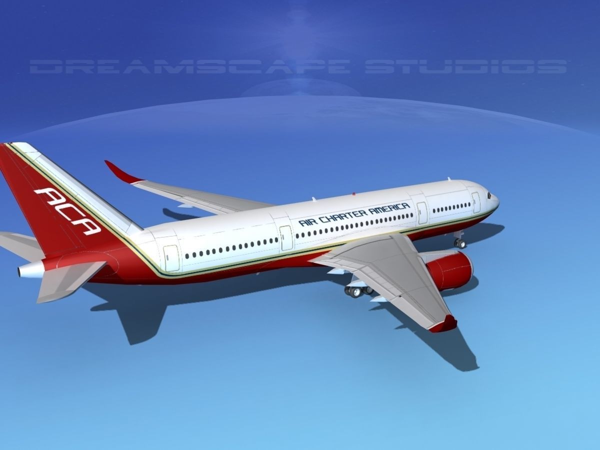 Airbus A350-800 Air Charter America 3D model_5