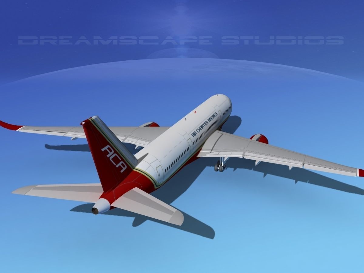 Airbus A350-800 Air Charter America 3D model_6
