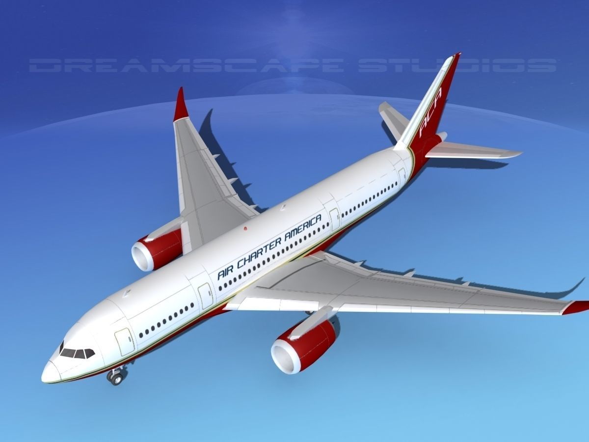 Airbus A350-800 Air Charter America 3D model_10