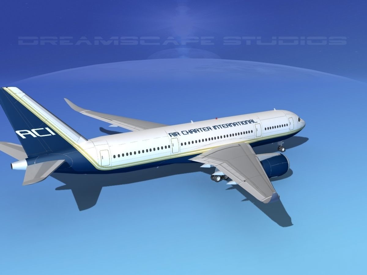 Airbus A350-800 Air Charter Intl 3D model_5