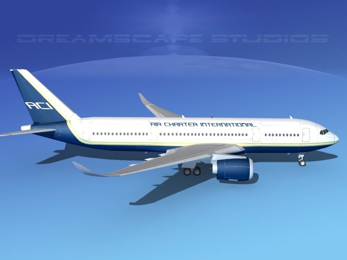 Airbus A350-800 Air Charter Intl 3D model_4