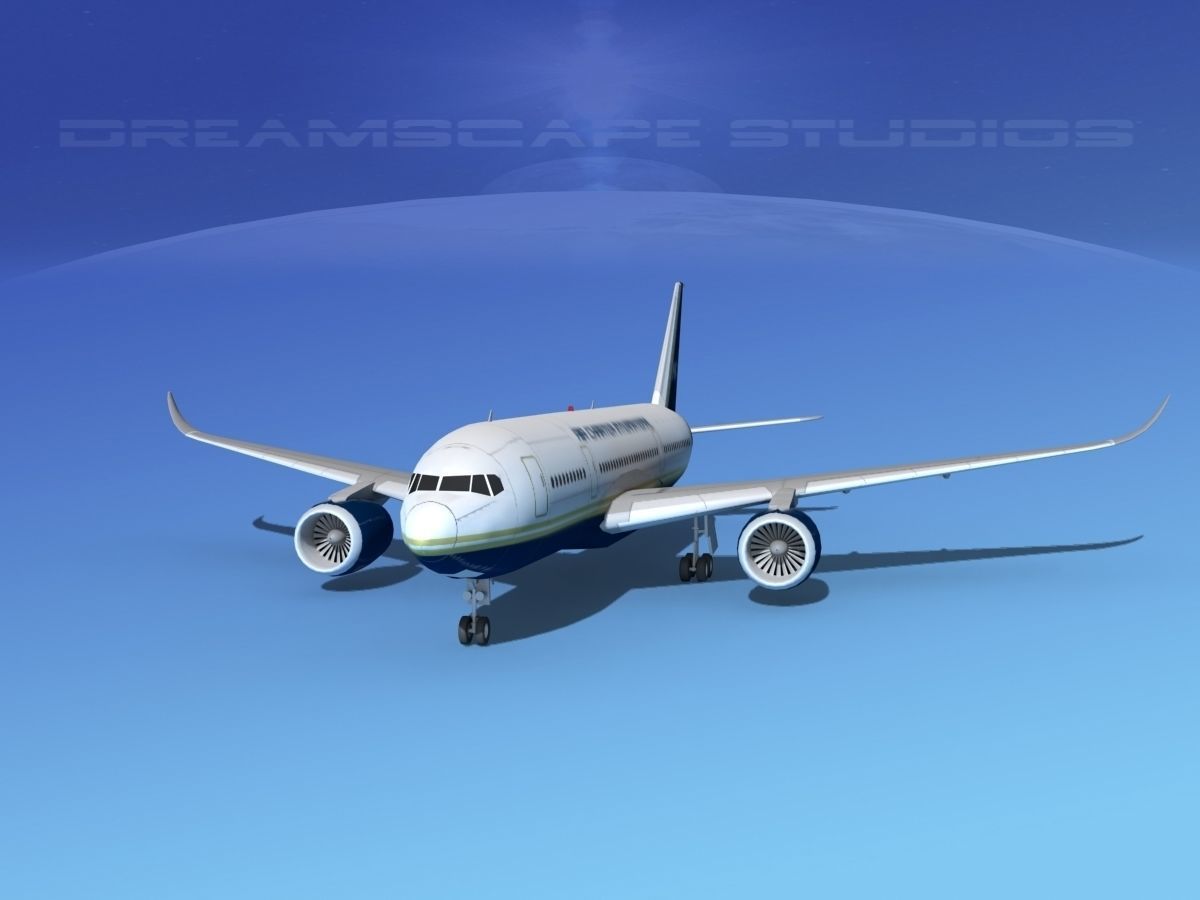 Airbus A350-800 Air Charter Intl 3D model_1