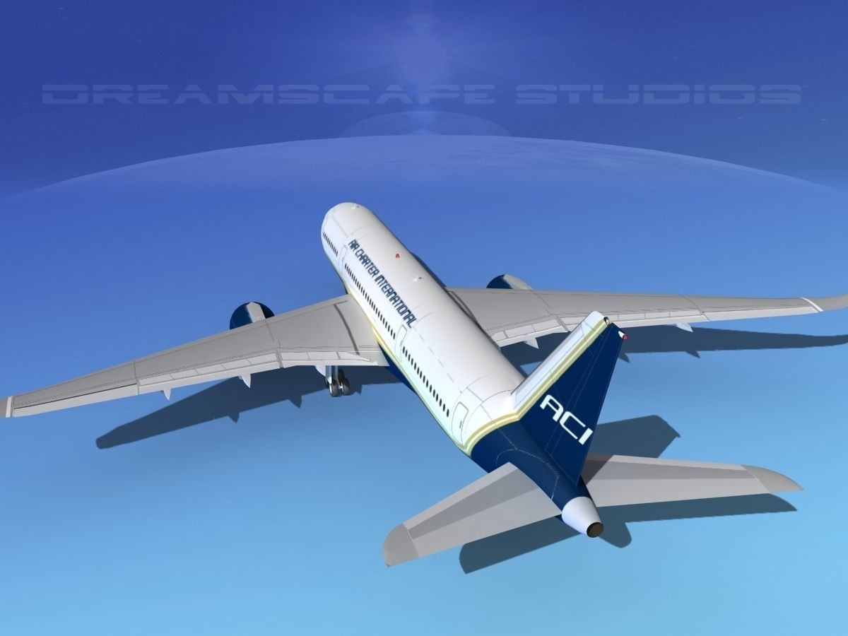 Airbus A350-800 Air Charter Intl 3D model_7
