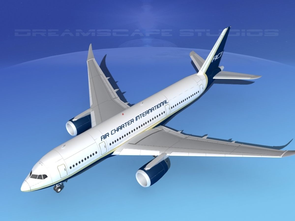 Airbus A350-800 Air Charter Intl 3D model_10