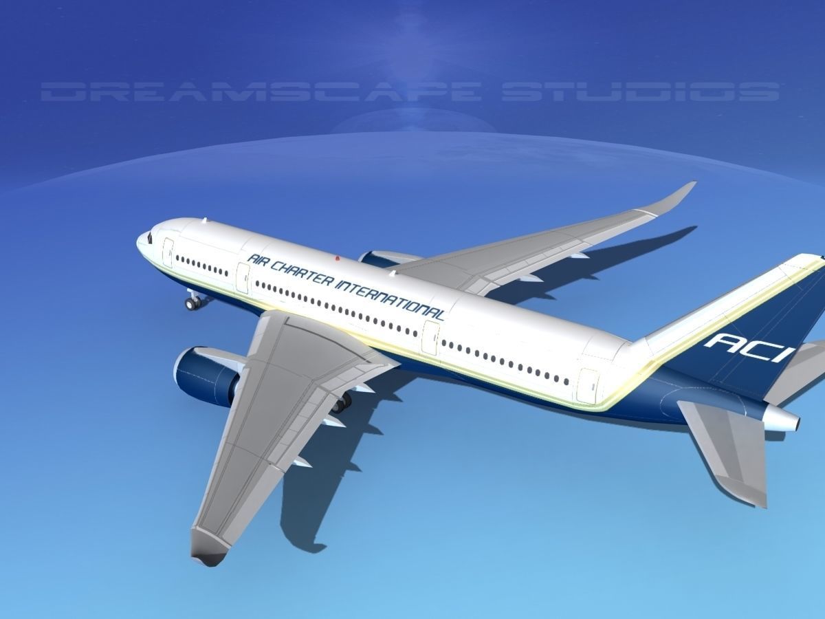 Airbus A350-800 Air Charter Intl 3D model_8
