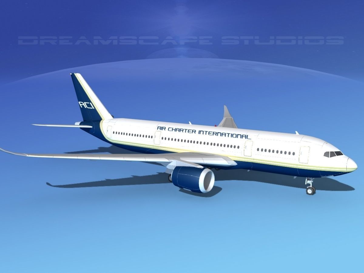 Airbus A350-800 Air Charter Intl 3D model_3