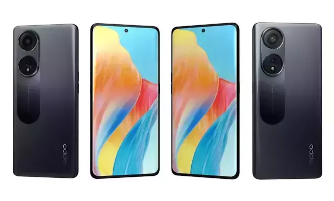 OPPO A1 Pro Black High Poly