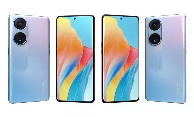 OPPO A1 Pro Blue High Poly