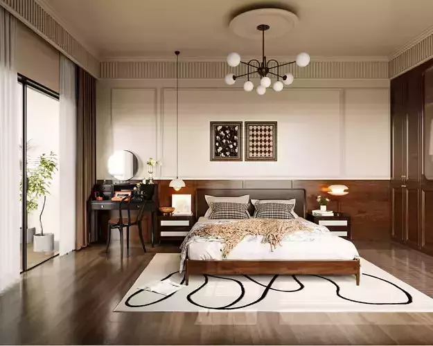 Modern medieval style 3D model