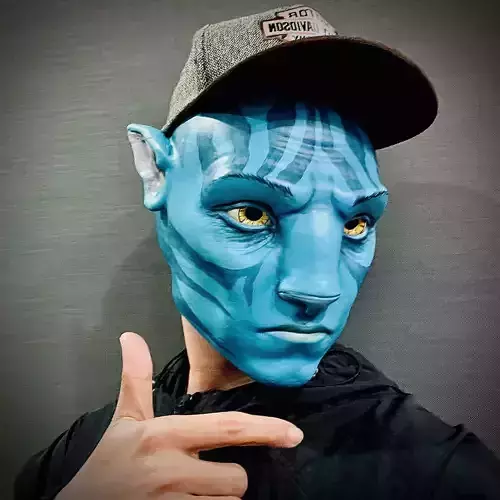 Jake Sully Head Mask Wearable - Avatar movie 2025 