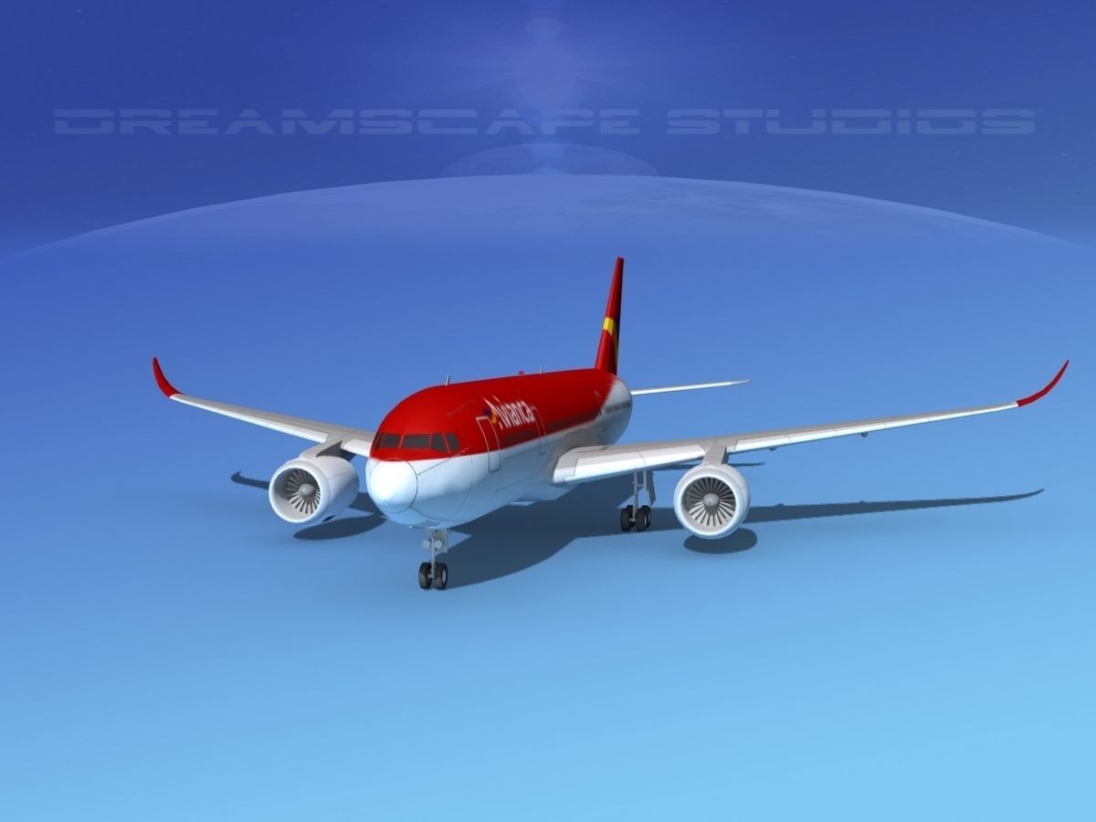 Airbus A350-800 Avianca 3D model_1