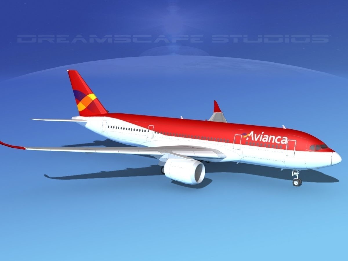 Airbus A350-800 Avianca 3D model_3