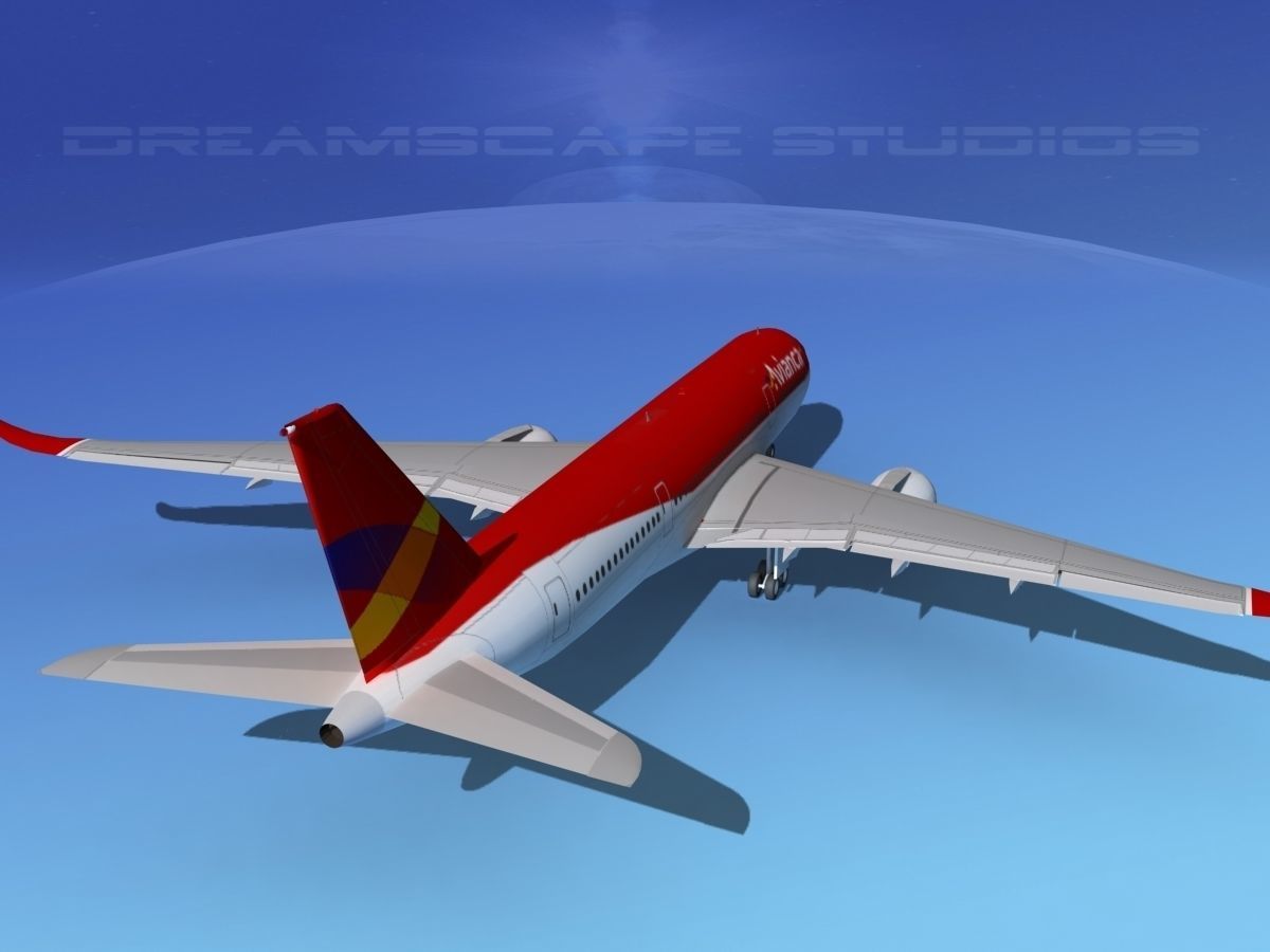 Airbus A350-800 Avianca 3D model_6