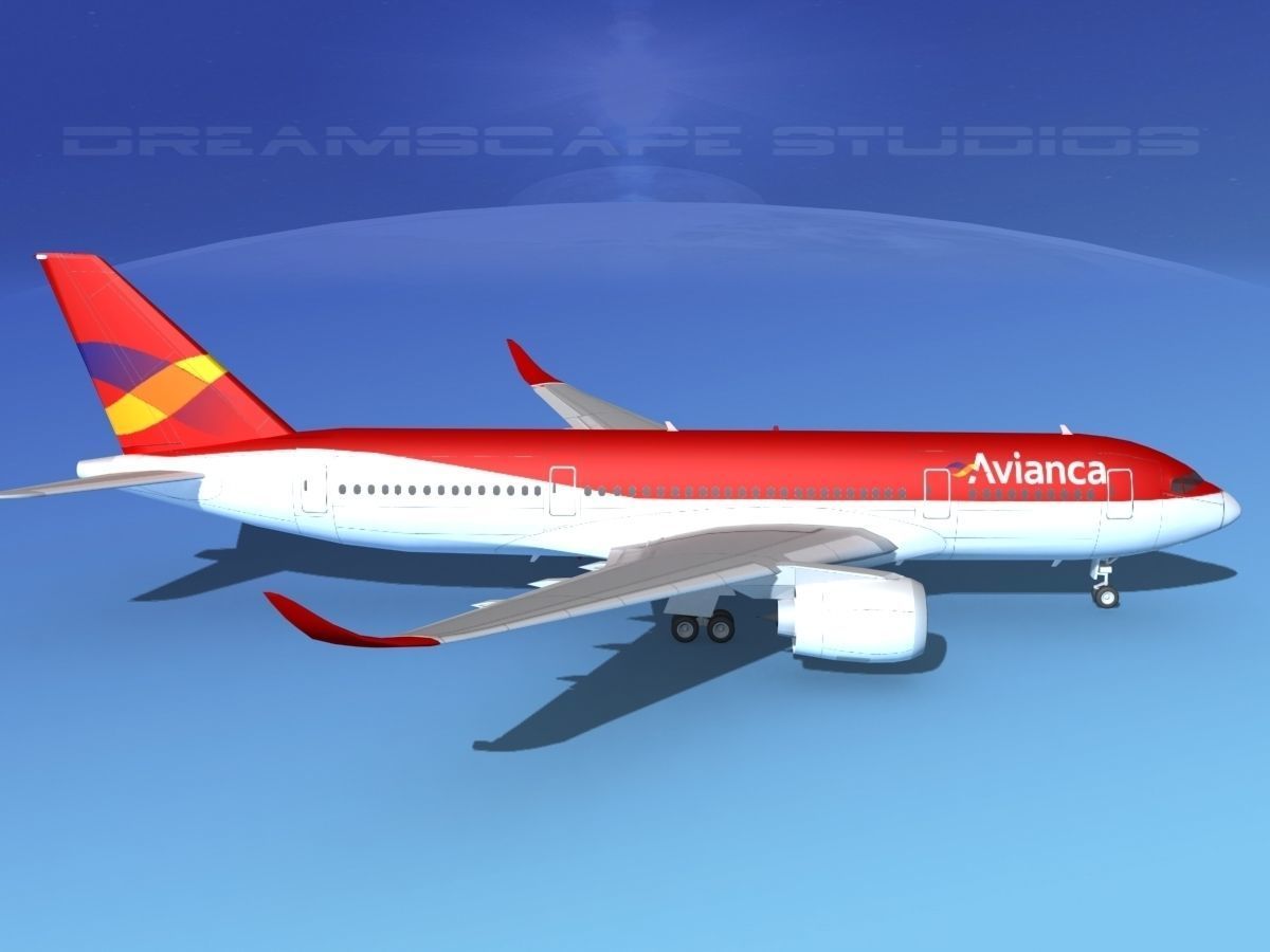 Airbus A350-800 Avianca 3D model_4